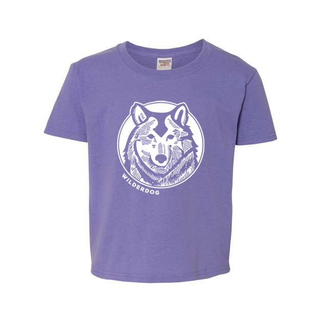 Wilderdog Kids Wolf Tee Shirt L Purple