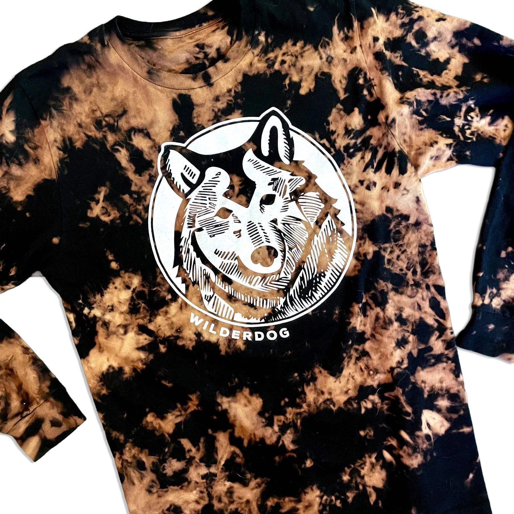 Reverse Dye Long Sleeve Wolf Shirt – Wilderdog