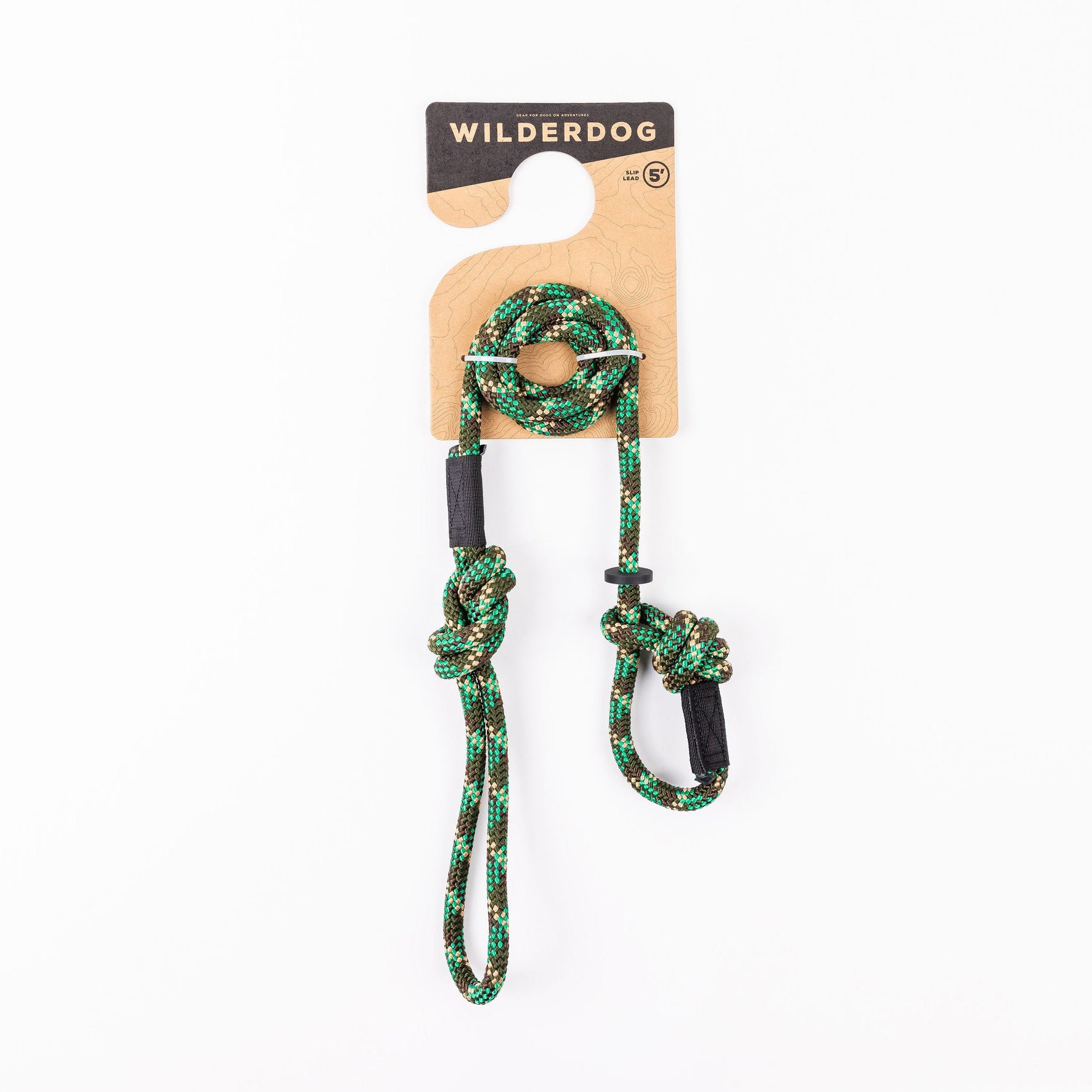 Wilderdog Camo Rope Leash Adventure Ready Sackett Ranch Slip Lead 5ft