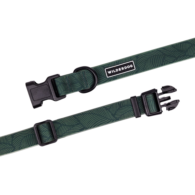 cedar waterproof collar on a white background; Brian Walker product photograph