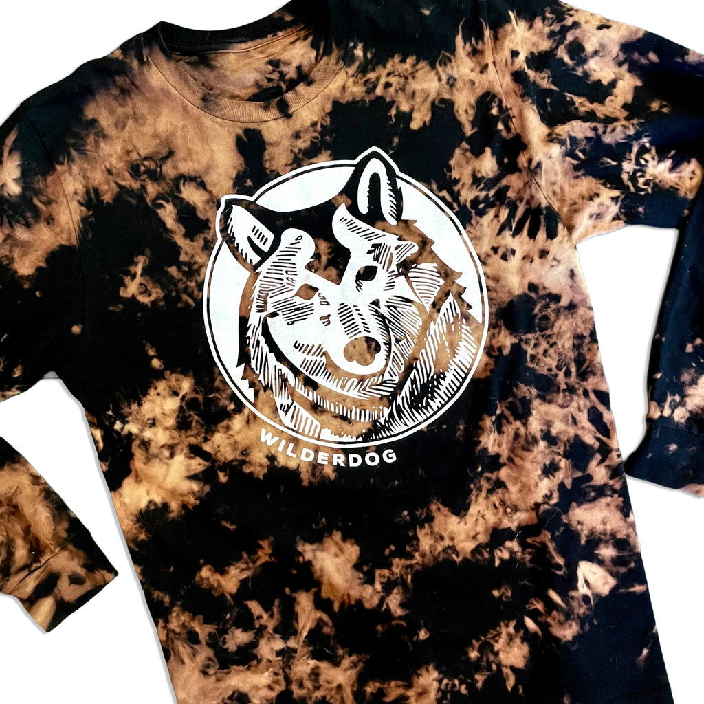 Reverse Dye Long Sleeve Wolf Shirt – Wilderdog
