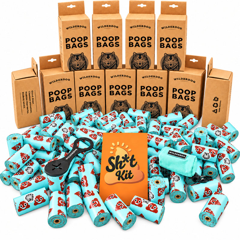 The Sh*t Kit™—with poop bags, leash clip, and dispenser—is the perfect dog gift.