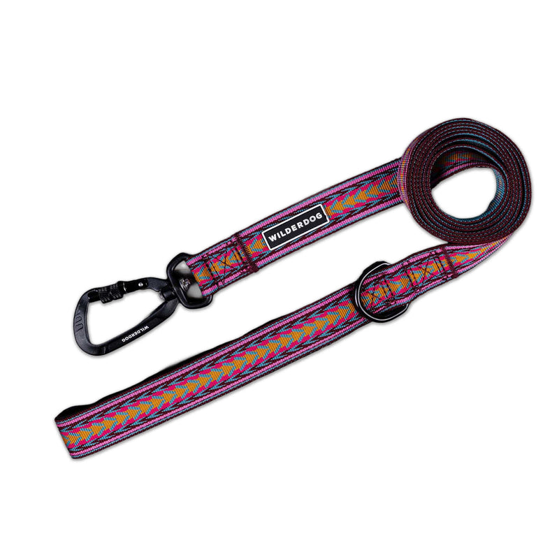 Daybreak Ultralight Leash—colorful, with black carabiner clip and loop handle, shown on a white background.