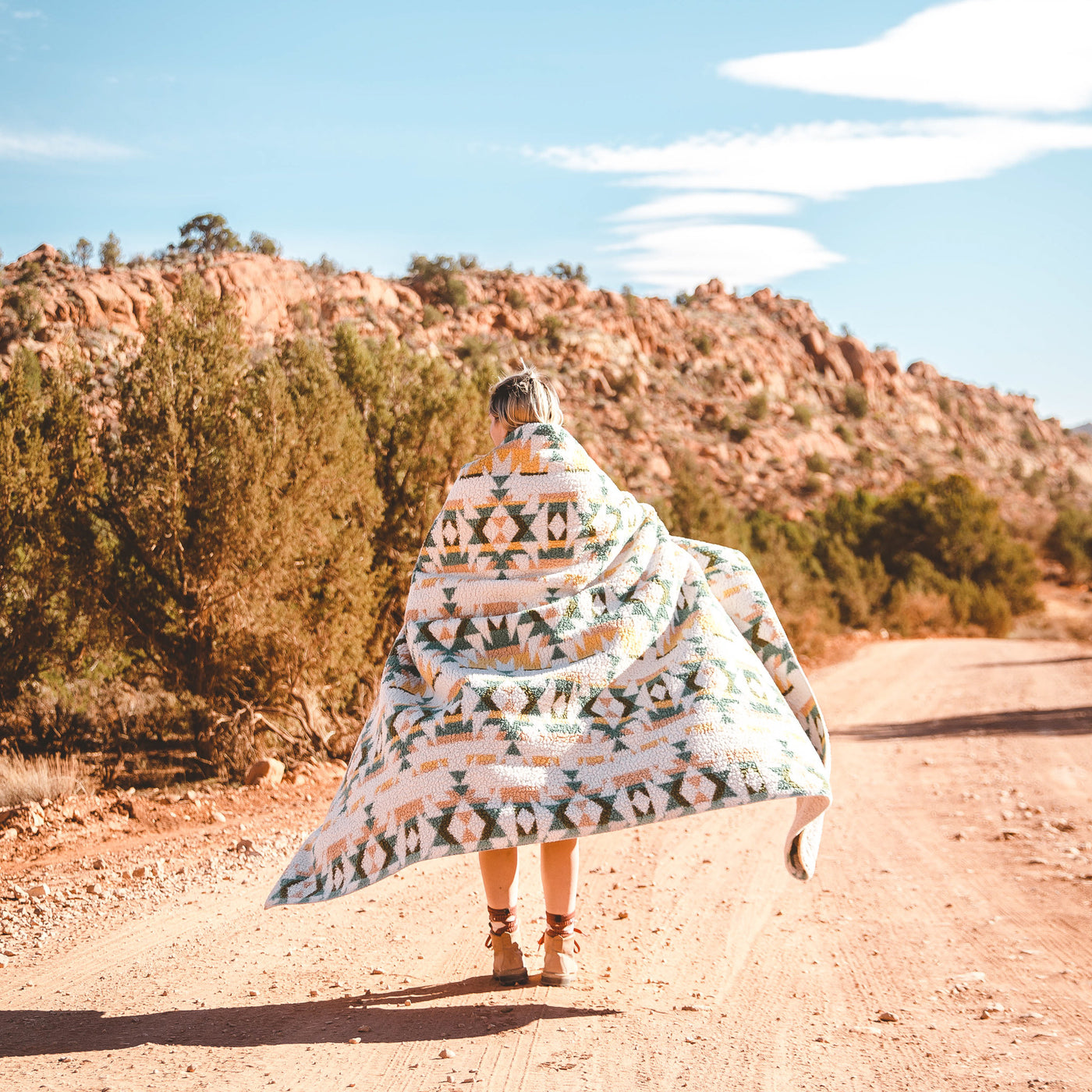 Sherpa Fleece Waterproof Blanket